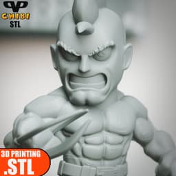Daken Chibi STL for 3D Printing ChibiSTL 3DXM 3d model