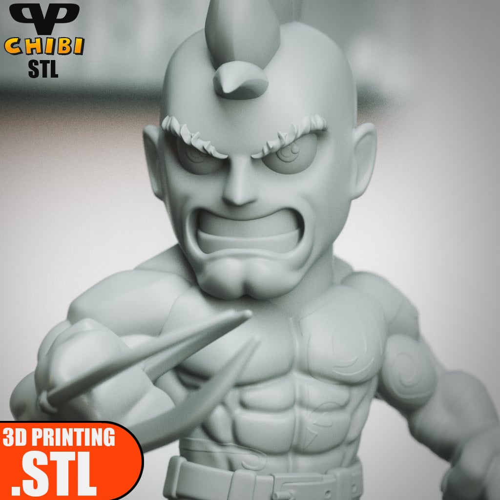 Daken Chibi STL for 3D Printing ChibiSTL 3DXM 3d model