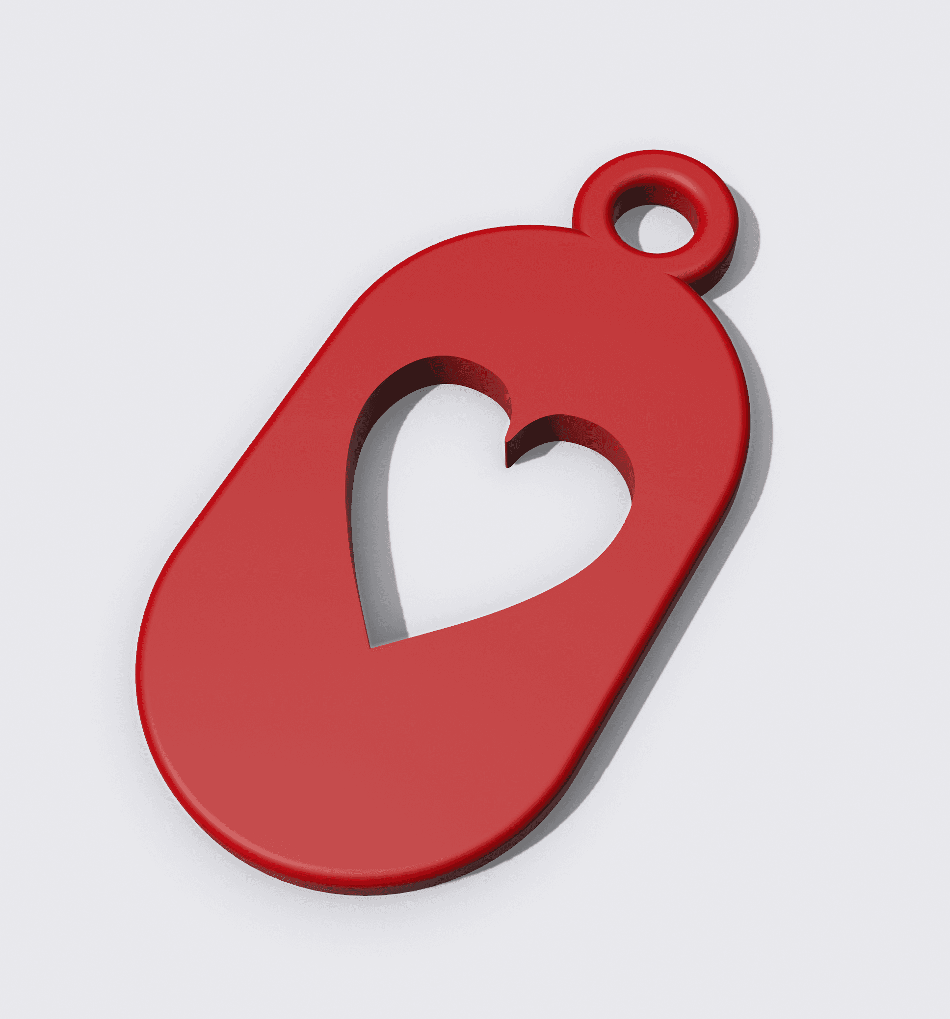 Key Fob - Ace of Hearts 3d model