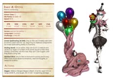 Inky and Otto - Jerrys Circus of Horror - PRESUPPORTED - Illustrated and Stats - 32mm scale 3d model