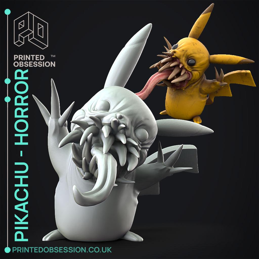Pikachu Horror - Pokemon - Fan Art 3d model