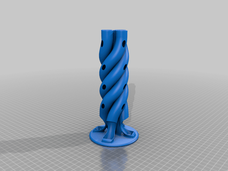 Helical and rotaty Battery dispenser 3d model
