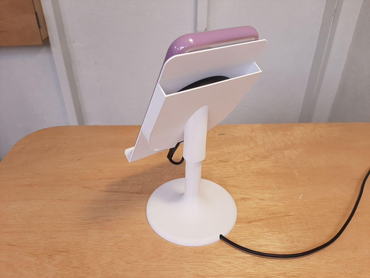 Wireless phone charger stand - Ikea Hack 3d model