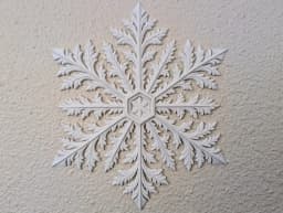 Snowflake Wall Decor and Ornament Set 3d model