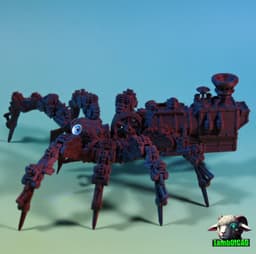 Articulated Steampunk Jumping Spider (also static .stl minature) 3d model