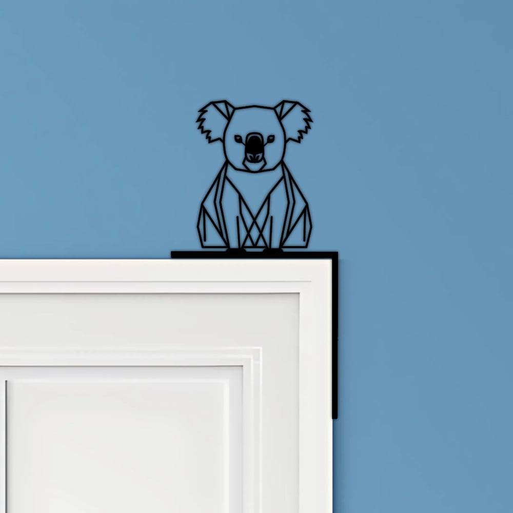 Koala Door Corner Decor 3d model