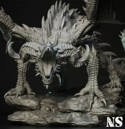 Young Red Dragon 3d model