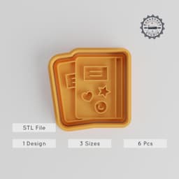 Homework Shape Cutter & Stamp Set, Perfect for Cookies & Fondant, Includes 6 Pieces, Education and School Theme PRODUCT_2927 3d model
