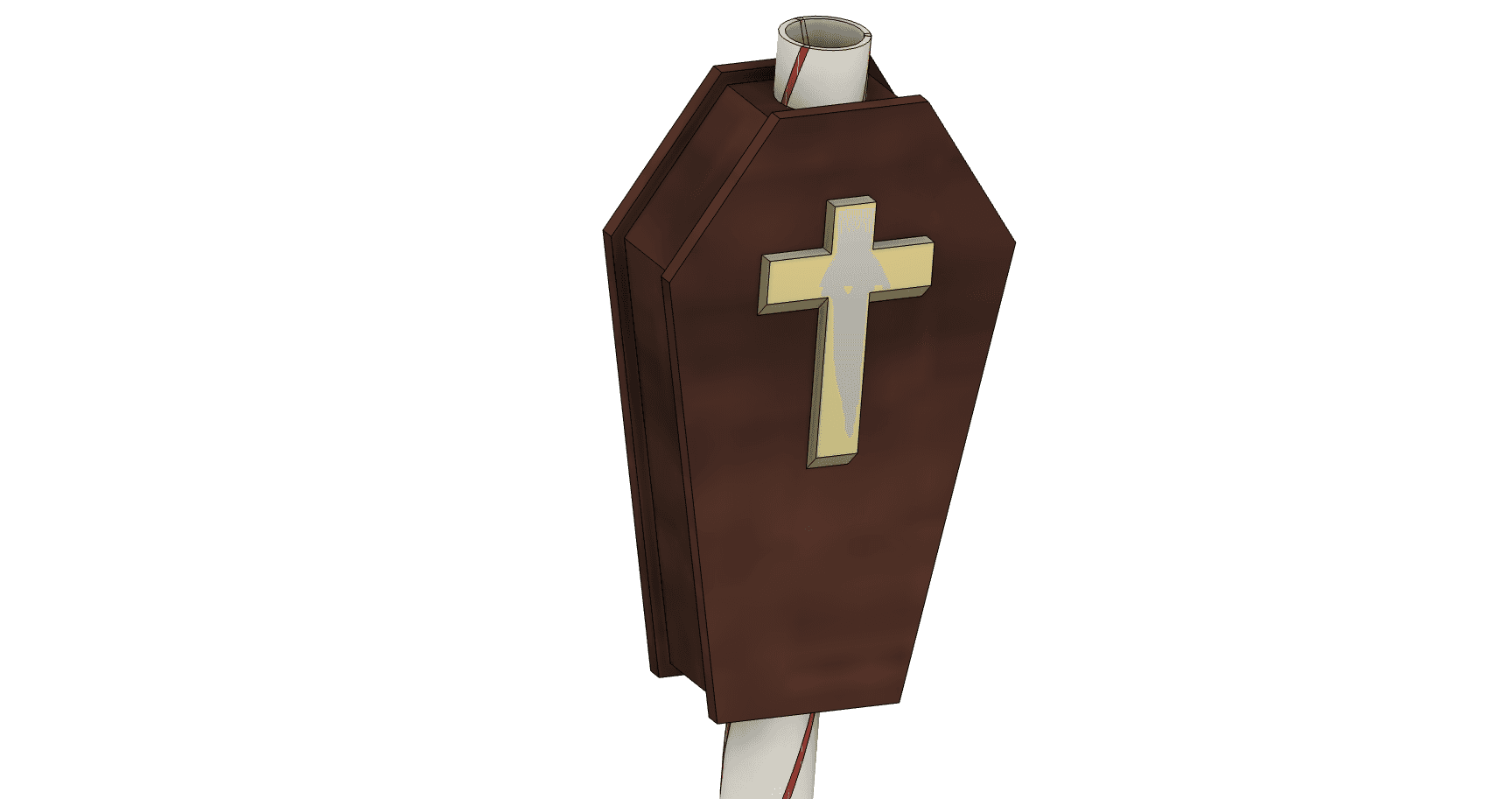 Count Dracula's Coffin Straw Topper!  3d model