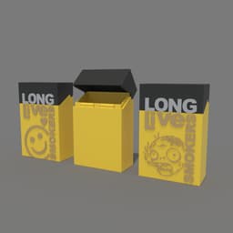 Cigarette Case Tobacco VS Zombie 3d model