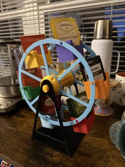 Printed great! Used the Pixar Ferris Wheel as a color palette and love it. 3d model