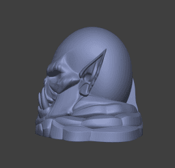 Split Ork Head Bookends – Dark Fantasy Book Stop 3d model