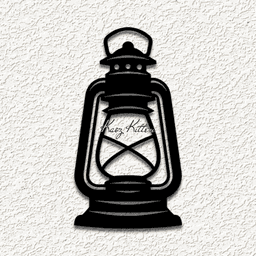 old train lantern wall art home decor 3d model
