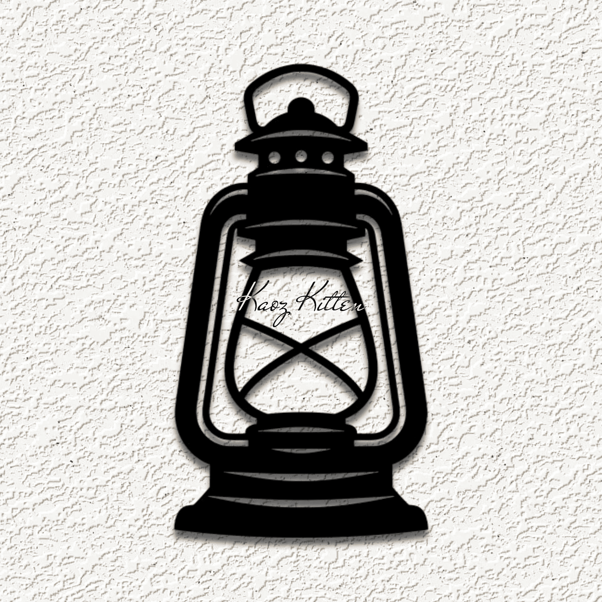 old train lantern wall art home decor 3d model