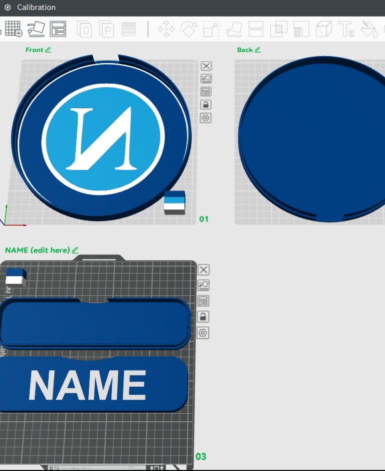 S.S.C. Napoli Sign - LED Strip Compatible 3d model