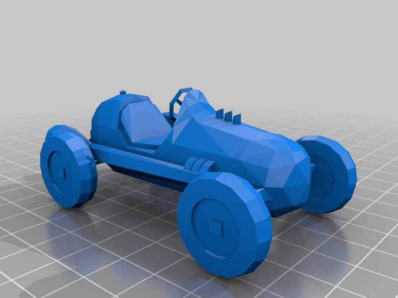 Classic Dragster 3d model