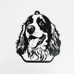 Cocker spaniel keychain 3d model