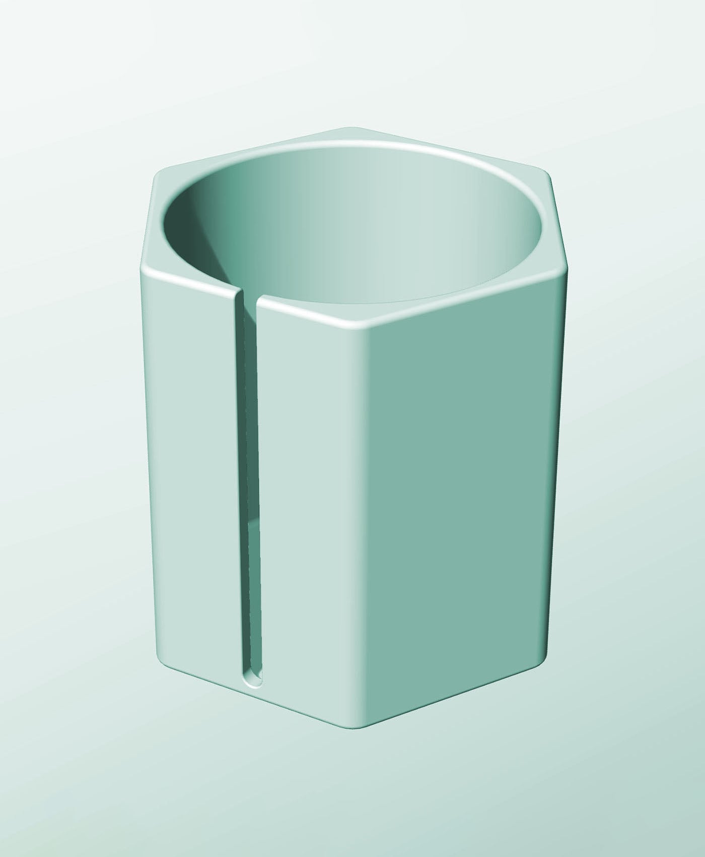 CH162-200-S Modular Stacking slotted container for home decor 3d model