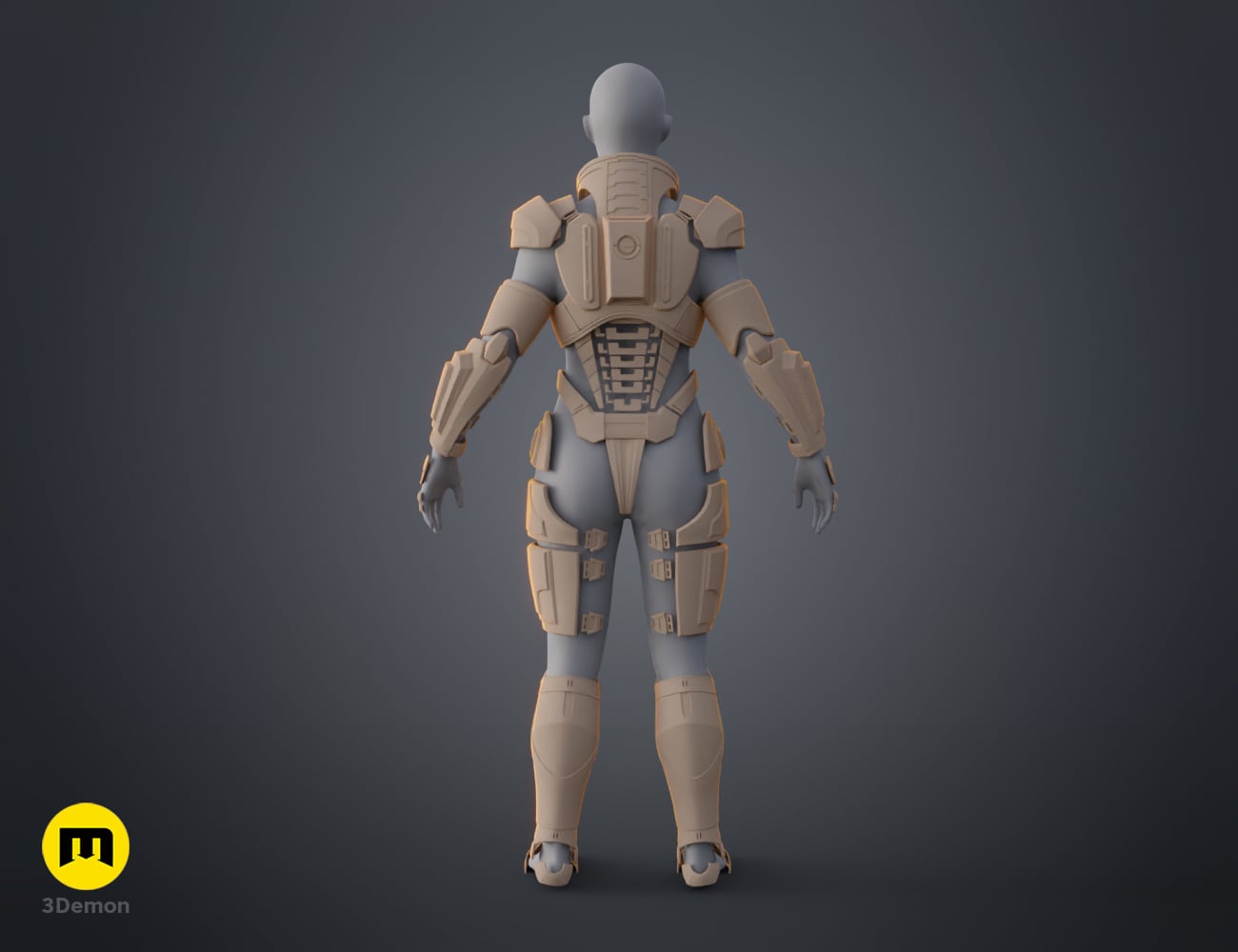 N7 Female Shepard Armor - Mass Effect 3d model