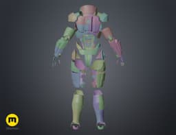 N7 Female Shepard Armor - Mass Effect 3d model