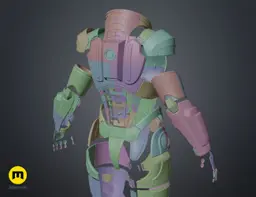 N7 Female Shepard Armor - Mass Effect 3d model