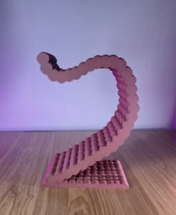 Heart Headphone Stand – Desk Headphone Holder Made of Tiny Heart 3d model