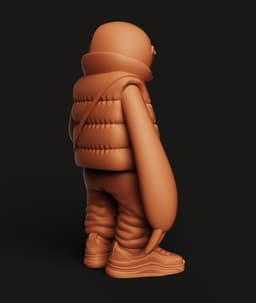Half-Anatomy Sloth Multi-Color 3MF | Art Toy | Bambu Ready 3d model