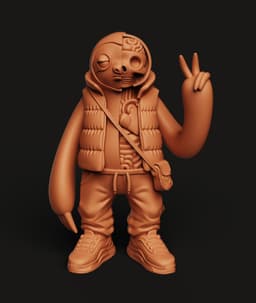 Half-Anatomy Sloth Multi-Color 3MF | Art Toy | Bambu Ready 3d model