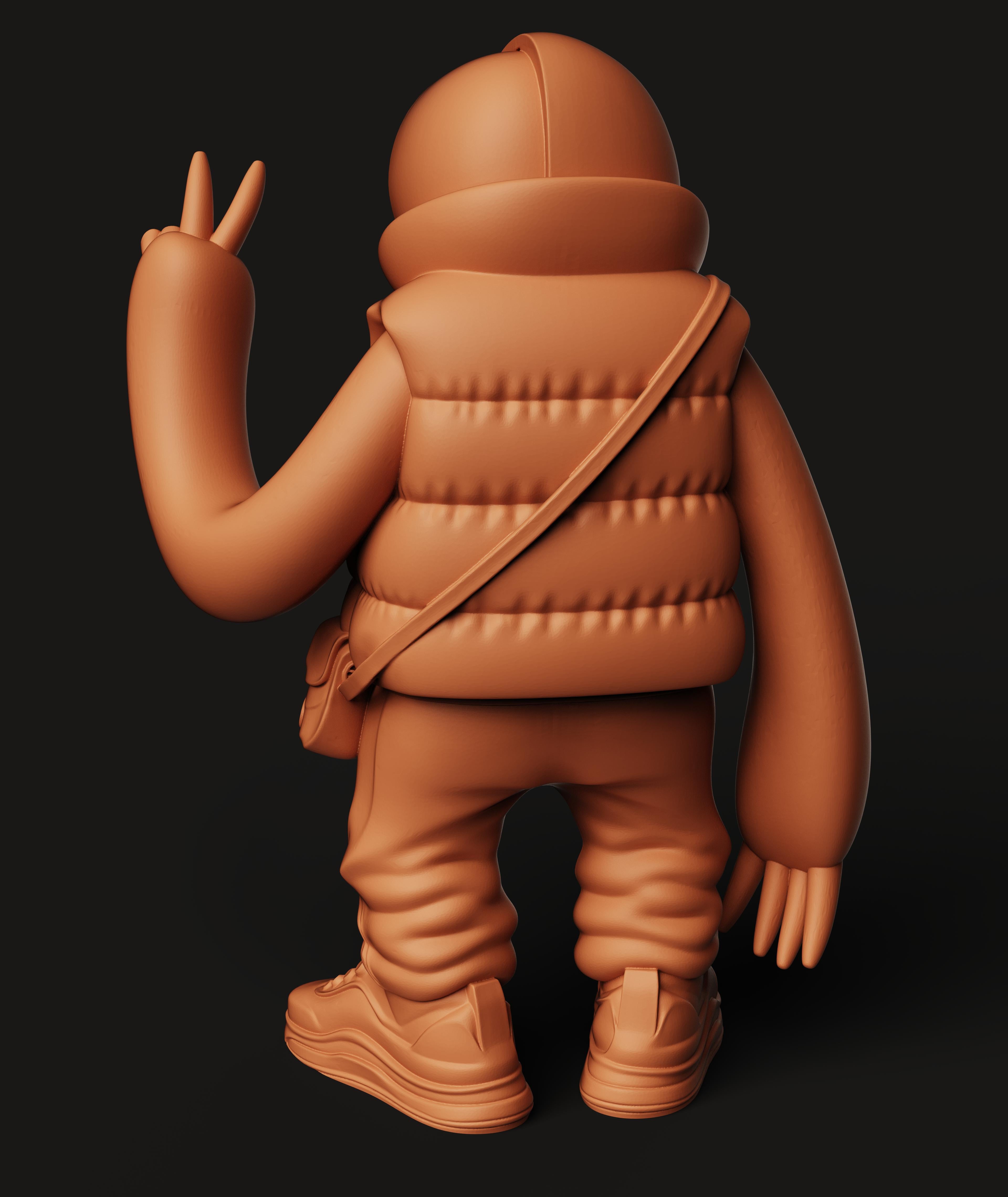 Half-Anatomy Sloth Multi-Color 3MF | Art Toy | Bambu Ready 3d model