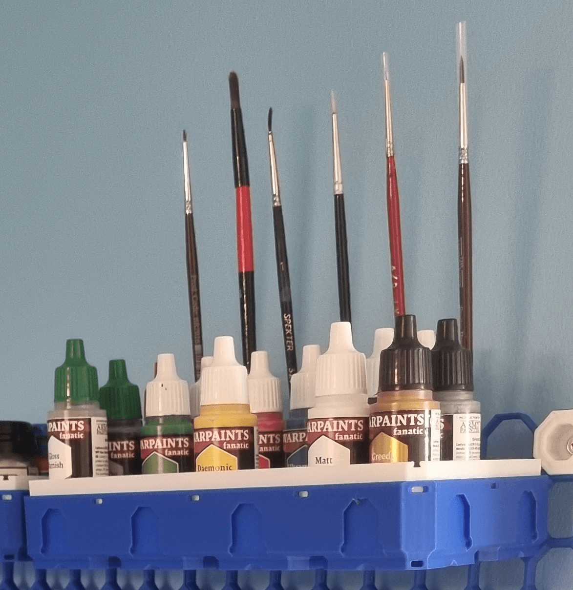 2x2x0.75 - Multibin Insert for paint bottles 3d model
