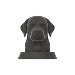 Labrador Retriever Dog Bust - 3D Printable STL 3MF File - Pet Memorial Statue - Dog Model Download 3d model
