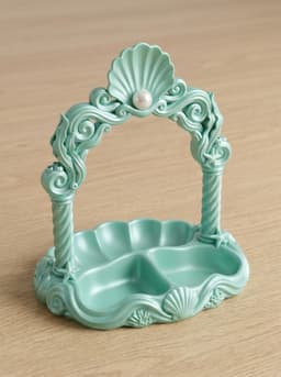 Oceanic Scallop Arch Jewelry Catchall 3d model