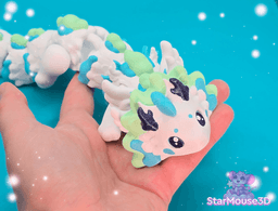Sapphi the Spirit Dragon Flexi V2 3d model