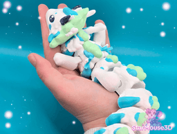 Sapphi the Spirit Dragon Flexi V2 3d model