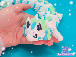 Sapphi the Spirit Dragon Flexi V2 3d model