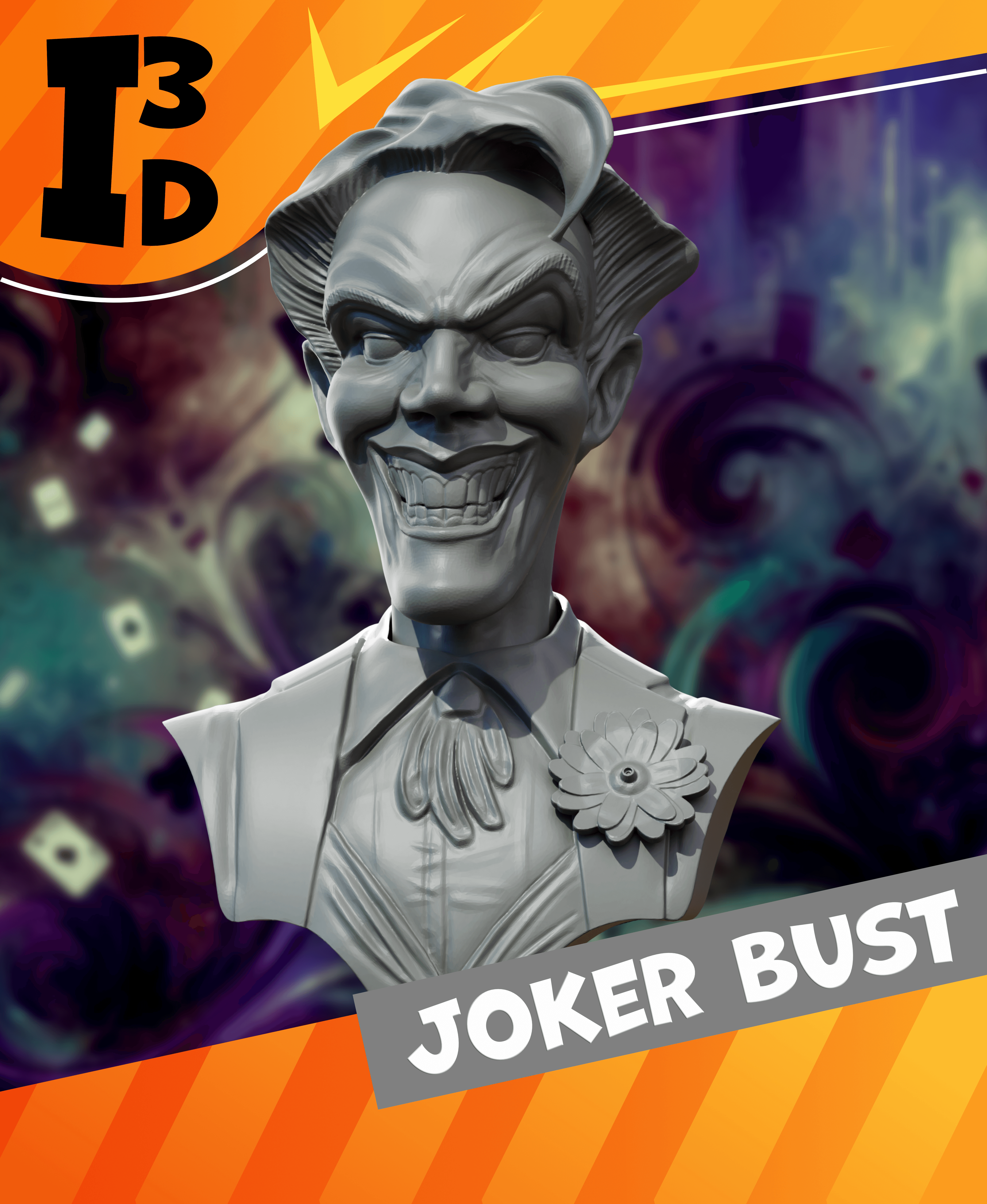 Joker Bust  3d model