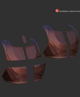 Armorer chest piece 3d model