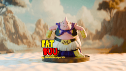 Majin Buu Sculpture – Collectible 3D Figurine for Fans 3d model