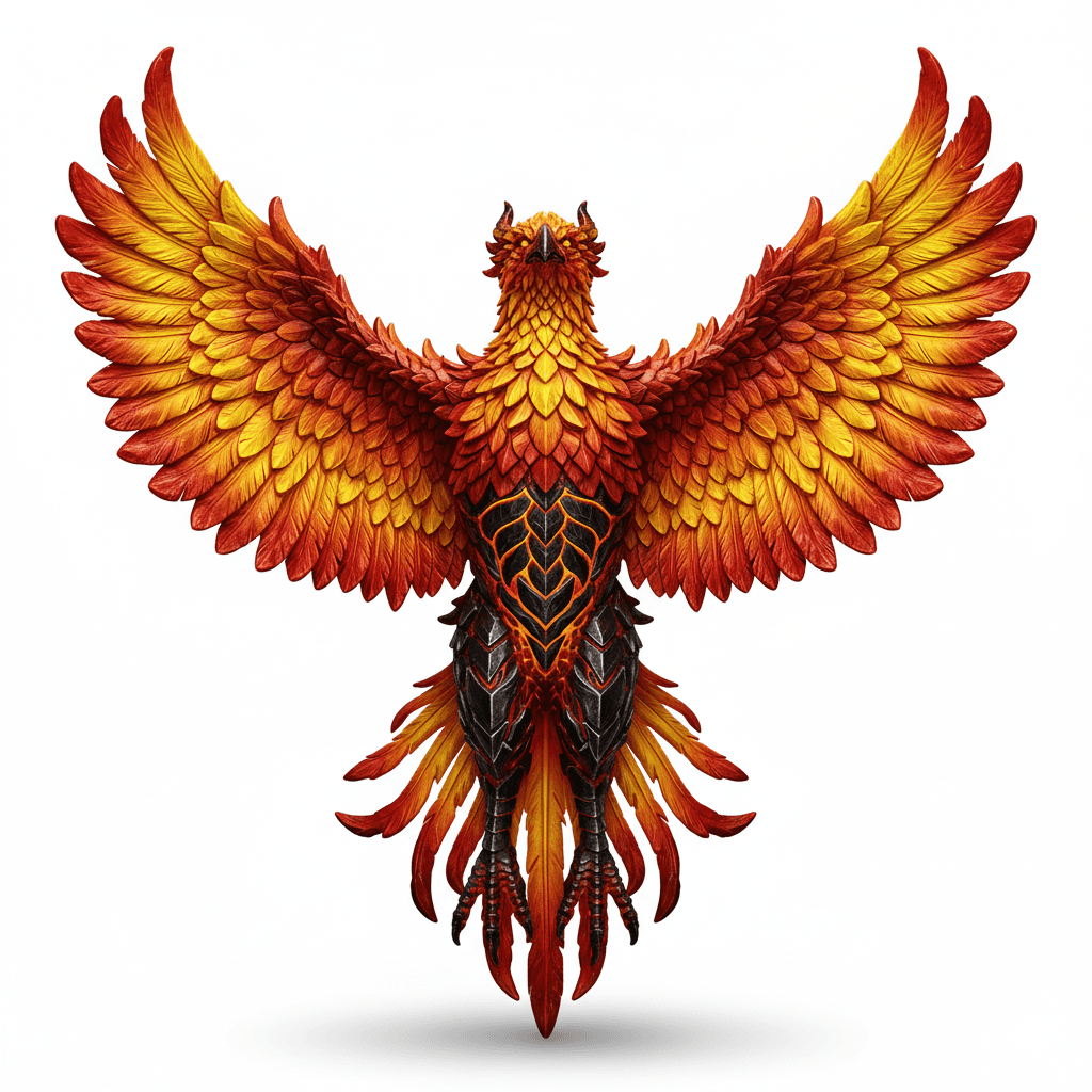 Fantasy Creature : Phoenix Legendary Fire Bird Creature 3d model