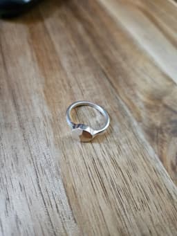 Rose Head Nail Signet Ring 3d model