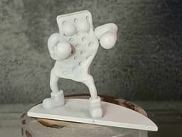 Ice Cream Boxing: Sandwich VS. Cone 3d model