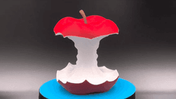 Eaten Apple - Multicolor Sculpture 3d model