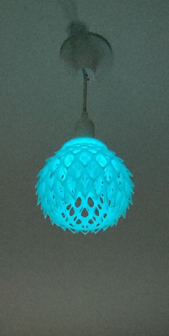 Absolutely insane model! Worth every gram of filament!
Printed at 85% of the original size to fit "A1 mini". I printed this on white filament that glows blue in the dark - a spectacular result especially when the lights in the room are off.