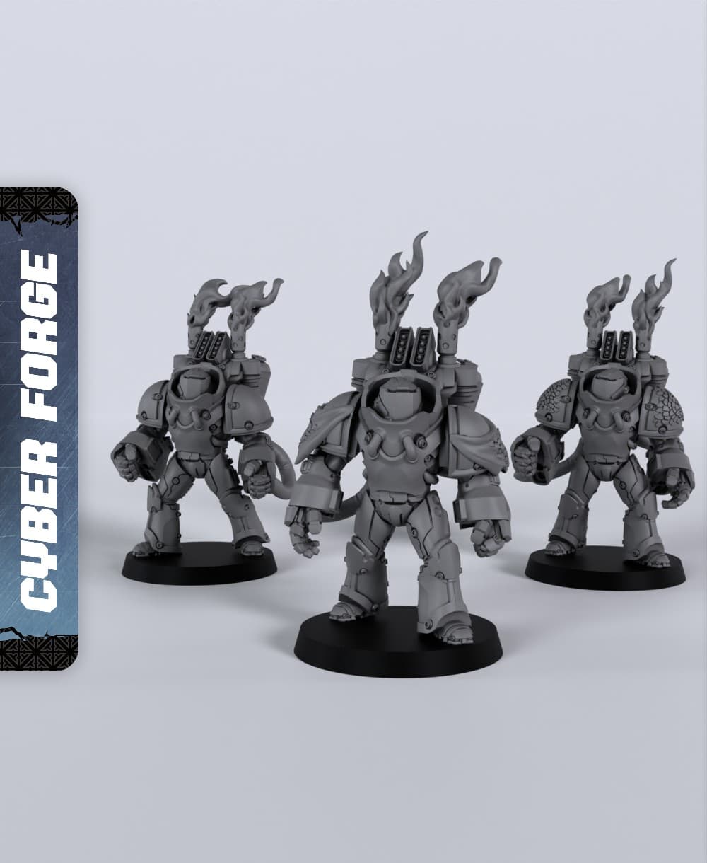Firebats - With Free Cyberpunk - Sci-Fi Gift Ideas for RPG and Wargamers 3d model