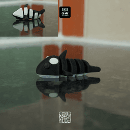 Strong Articulated Orca Fidget (Killer Whale) 3d model