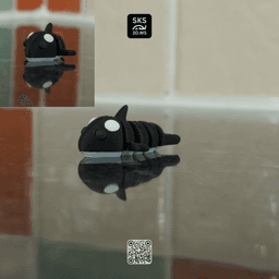 Strong Articulated Orca Fidget (Killer Whale) 3d model