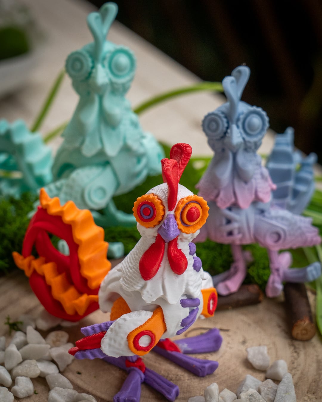 Articulated Twisty Chicken 3d model