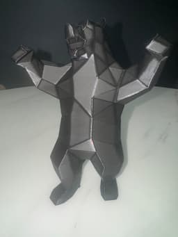 Low Poly Bear - Elevate Your Space with a Touch of Wilderness! 3d model