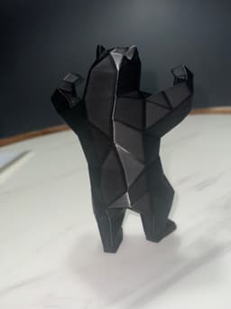 Low Poly Bear - Elevate Your Space with a Touch of Wilderness! 3d model