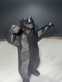 Low Poly Bear - Elevate Your Space with a Touch of Wilderness! 3d model